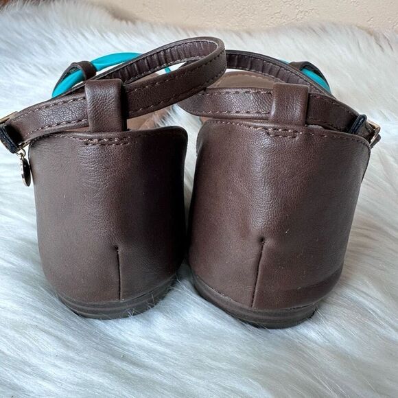 Jenny Fairy Brown & Teal Sandals Size 38 - Picture 4 of 9